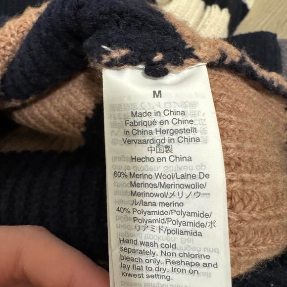 Madewell striped sweater with buttons on shoulders - Picture 5 of 6